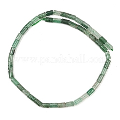 天然の緑のイチゴクォーツビーズ連売り  コラム  7.5~9x5~5.5mm  穴：0.7~0.8mm  約48個/連  15.35''（39センチメートル）&nbsp;G-F832-B06-01B