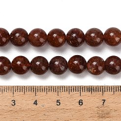 天然な赤いいちご水晶ビーズ連  スムーズなラウンド  8~8.5mm  穴：1mm  約23個/連  7.48''（19センチメートル）&nbsp;G-F833-R01-8mm-01
