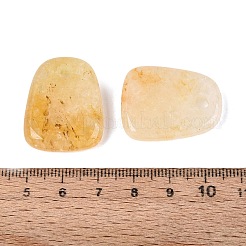 天然トパーズヒスイの​​ペンダント  台形チャーム  28.5~29x22.5~23x6~7mm  穴：3.5~5mm&nbsp;G-N362-06D