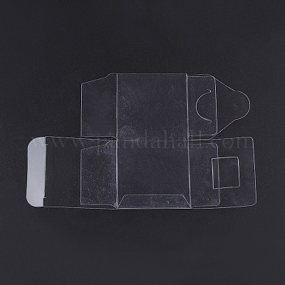 プラスチック製の透明な包装箱  キューブ  透明  15.7x10cm  キューブ：5x5x5cm&nbsp;CON-WH0015-01-5cm-1