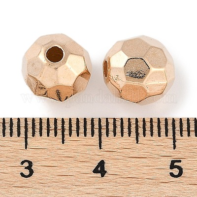 CCBプラスチックビーズ  ラウンド  多面カット  9.5x9mm  穴：2mm&nbsp;ALUM-U001-01A-04-1