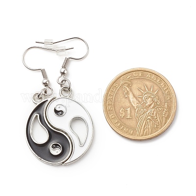 陰陽 ダングルイヤリング 陰陽 ダングルイヤリング