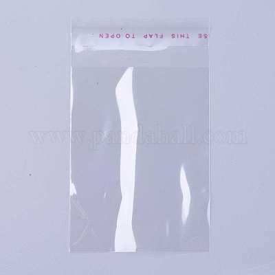 セロハンのOPP袋  長方形  透明  10x6cm  一方的な厚さ：0.035mm  インナー対策：7.5x6のCM&nbsp;X-OPC-R012-01-1