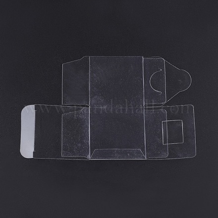 プラスチック製の透明な包装箱  キューブ  透明  15.7x10cm  キューブ：5x5x5cm&nbsp;CON-WH0015-01-5cm-1