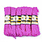 Polypropylene Fiber Ribbons, Wave Shape, Magenta, 7~8mm, 15yard/bundle, 6bundles/bag