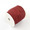Nylon Braided Cord, Chinese Knotting Cord for Beading Jewelry Making Macrame Craft, Dark Red, 1mm, about 153.1 yards(140m)/roll