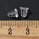 プラスチック製ピアスキャッチ  ドラム  透明  5x5mm  穴：0.8mm&nbsp;FIND-G082-04-3