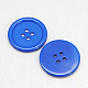 樹脂ボタン  染め  フラットラウンド  ドジャーブルー  30x3mm  穴：3mm  98個/袋&nbsp;RESI-D030-30mm-10-1
