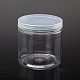 クリアプラスチックビーズ収納ケース  コラム  透明  10x9.9cm  容量：600ミリリットル&nbsp;CON-WH0023-01C-1