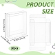 折りたたみ式PVC収納ボックス  長方形  透明  8x10x2.5cm&nbsp;CON-WH0110-56-2
