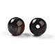 樹脂ビーズ  ラウンド  ツートン  ダークスレートグレー  8mm  穴：2mm&nbsp;RESI-YW0004-28A-09-2
