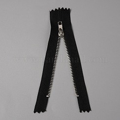 ポリエステルジッパー縫製アクセサリー  亜鉛合金と鉄のジッパープラー付き  荷物用スーツケースバックパックジャケットバッグコート  ブラック  14.9x3x0.2cm&nbsp;FIND-WH0147-25B-P