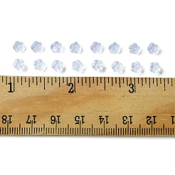 280個のプラスチック製イヤーナット  ピアスバックキャッチ  ホワイト  4x2.5mm  穴：0.7mm&nbsp;FIND-FS0001-84