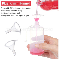 プラスチック接着剤ボトル  じょうごホッパーとスポイト付き  ブラック  80mm  容量：100ml（3.38液量オンス）  12個/セット&nbsp;AJEW-BC0001-44A