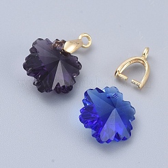 真鍮製ピンチべイル  ニッケルフリー  18KGP本金メッキ  11x8x3mm  穴：2mm  ピン：1mm  インナー対策：5x5mm&nbsp;KK-T029-51G