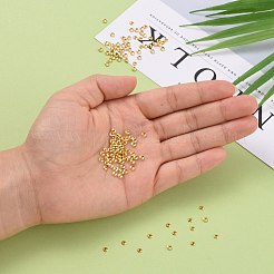 真鍮小さなビーズコーン  カドミウムフリー＆鉛フリー  ゴールドカラー  3x0.8mm  穴：1mm&nbsp;X-KK-O043-04G