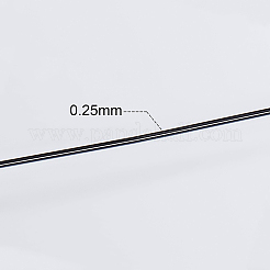 ラウンド銅クラフトワイヤー  電気泳動黒  30ゲージ  0.25mm  約150m /ロール&nbsp;CWIR-BC0006-10-0.25mm