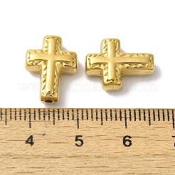 304ステンレススチールビーズ  クロス  ゴールドカラー  15x11x5mm  穴：1.6mm&nbsp;STAS-I305-185G