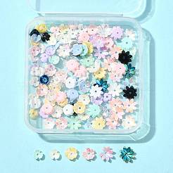 120個 3種類の不透明樹脂ビーズ  ABカラーメッキ  花  ミックスカラー  6~9.5x6.5~9.5x2.5mm  穴：1mm  40個/スタイル&nbsp;RESI-FS0002-29