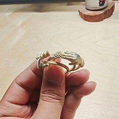 亜鉛合金指輪3個  心を込めた手  ゴールドカラー  usサイズ8（18.1mm）&nbsp;FS-WG7A35B-06