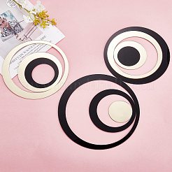 2セット2色アクリル粘着家具フィルム  鏡壁ステッカーの装飾用  フラットラウンド  ミックスカラー  4.3~15cm  24個/セット  1セット/色&nbsp;AJEW-SZ0001-62