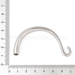 変色しない304ステンレススチールフックとSフック留め具  ステンレス鋼色  65x33x6mm  穴：8.5mm&nbsp;STAS-U006-01A-P