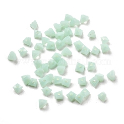 ガラスビーズ  三角ビーズ  ダイヤモンドビーズ 透明クリスタル 尖ったビーズ  ミディアムアクアマリン  3x3x2mm  穴：0.8mm&nbsp;LS-GLAA-D300-01F