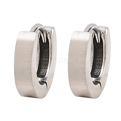 316サージカルステンレスフープピアス  アンティークシルバー  11.5x12.5x3mm&nbsp;EJEW-C160-13AS