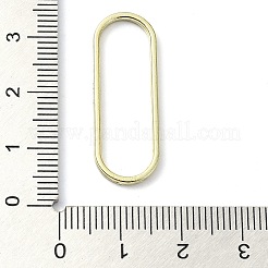 ラックメッキ合金リンキングリング  楕円形のリング  ゴールドカラー  31x11x1.5mm  内径：28.5x8mm&nbsp;PALLOY-K023-07G