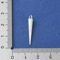 合金のチベット風チャーム  コーン  25x4.5x4.5mm  穴：2mm&nbsp;PALLOY-O002-04AS
