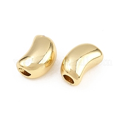 真鍮ビーズ  ムーン  ラックめっき  長持ちメッキ  鉛フリー＆カドミウムフリー  18KGP本金メッキ  10x7x6mm  穴：2mm&nbsp;KK-H292-50A-G