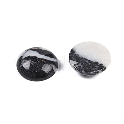 天然ゼブラジャスパーカボション  半円  18x6~8mm&nbsp;G-T020-18mm-29