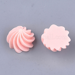 樹脂カボション  模造食品  チョコレートクリーム  ミスティローズ  20x13mm&nbsp;X-CRES-T011-59C