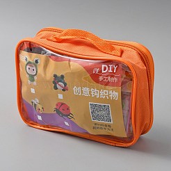手作り毛糸ニットディスプレイ装飾セット  コットン  フック  ひげを生やした針  針  はさみ  スティックのり  ミックスカラー  108x103.5x62mm&nbsp;DIY-WH0349-118
