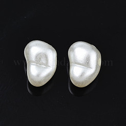 ABSプラスチックパール調ビーズ  オーバル  貝殻色  6x9x6mm  穴：1.5mm  約2625個/500g&nbsp;KY-S170-01