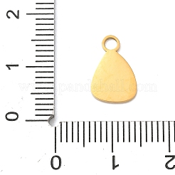 304ステンレススチール製エナメルハロウィンテーマチャーム  ゴールドカラー  三角形  12.5x8x1mm  穴：2mm&nbsp;STAS-Z164-03G-03