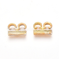 合金カボション  音符  UV樹脂フィラー用  エポキシ樹脂ジュエリー作り  ゴールドカラー  6x8x1mm&nbsp;PALLOY-WH0068-14G