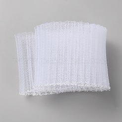 ドレスバッグ装飾用プラスチックフリルプリーツトリム生地  ホワイト  100x8cm&nbsp;DIY-WH0568-54B