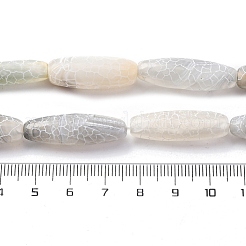 天然石風化瑪瑙ビーズ連売り  染め＆加熱  オーバル  ペルー  23.5~32.5x8~13mm  穴：2mm  約13個/連  14.57''~15.55''（37~39.5センチメートル）&nbsp;G-P570-C02-01