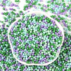 不透明なアクリルビーズ  ラウンド  シーグリーン  3mm  穴：1mm&nbsp;X1-OACR-H118-07A-06