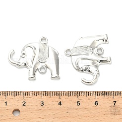 合金コネクタチャーム  鉛フリー＆カドミウムフリー  象のリンク  プラチナ  26x29.5x3.5mm  穴：2.5mm  約303個/1000g&nbsp;FIND-H053-03P