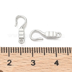 304ステンレスフック  長方形  イオンプレーティング（ip）  プラチナ  14x5x2.5mm  穴：1mm&nbsp;STAS-Z178-27P