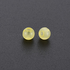 模造ゼリーアクリルビーズキャップ  ラウンド  きいろ  4x3mm  穴：1.6mm  約15000個/500g&nbsp;MACR-S371-11-E01