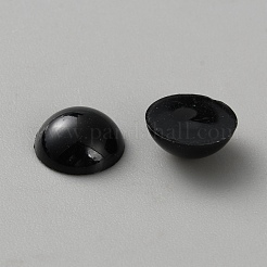 アクリル半円形ビーズ  ブラック  10x4mm  約50個/セット&nbsp;OACR-WH0020-06D