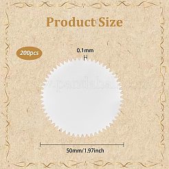 粘着ステッカー用紙  粘着ラベル  ウェーブの丸いエッジ  銀  50x0.1mm&nbsp;AJEW-WH0886-92B