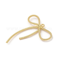 ラックめっき合金ペンダント  蝶結び  ゴールドカラー  44x35.5x4mm  穴：1.8mm&nbsp;PALLOY-H142-05G-01