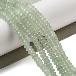 天然石グリーンアベンチュリンビーズ連売り  ロンデル  4~4.5x2~2.5mm  穴：1mm  約157~162個/連  15.16~15.55''（38.5~39.5センチメートル）&nbsp;G-K343-C21-01