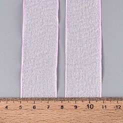 スパークルポリエステルサテンリボン  ギフト包装用  ピンク  1インチ（26mm）  約20.00ヤード（18.29m）/ロール&nbsp;SRIB-T009-04F