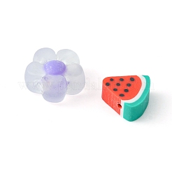 DIYビーズジュエリー作りの発見キット  模造パール、ラウンド、ディスク、シェル形状のアクリル & プラスチック ビーズを含む  ミックスカラー  1148個/箱&nbsp;DIY-FS0005-65