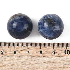 天然ソーダライト球状ビーズ  スムーズなラウンド  穴なし/ドリルなし  20mm&nbsp;GG-D003-A21